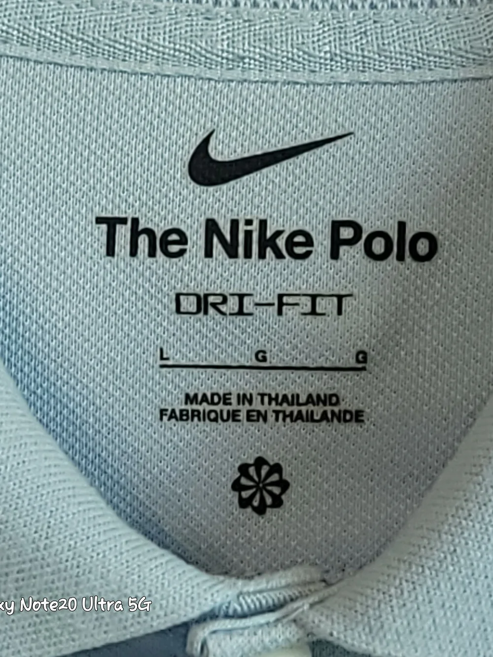 The Nike Polo Mens L Light Blue Dri-FIT Piqué Short Sleeve Golf Shirt DB3263-407